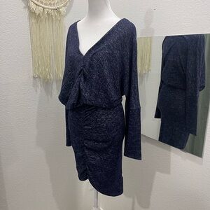 EUC Venus Navy Blue Knit Dress Sz S